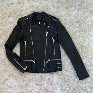 NOUR HAMMOUR leather jacket